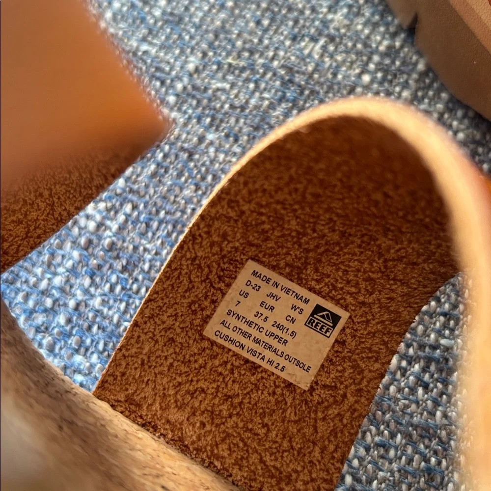 Reef Cushion Vista Higher Platform Slide Sandals size 7 - Picture 7 of 12